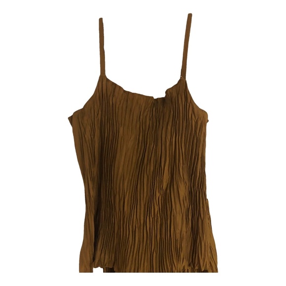 Eileen Fisher Bronze Pleated Camisole Size 1X - Picture 3 of 8